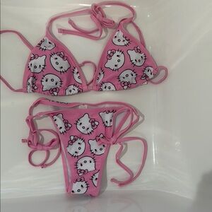 Pink Hello Kitty Bikini Set